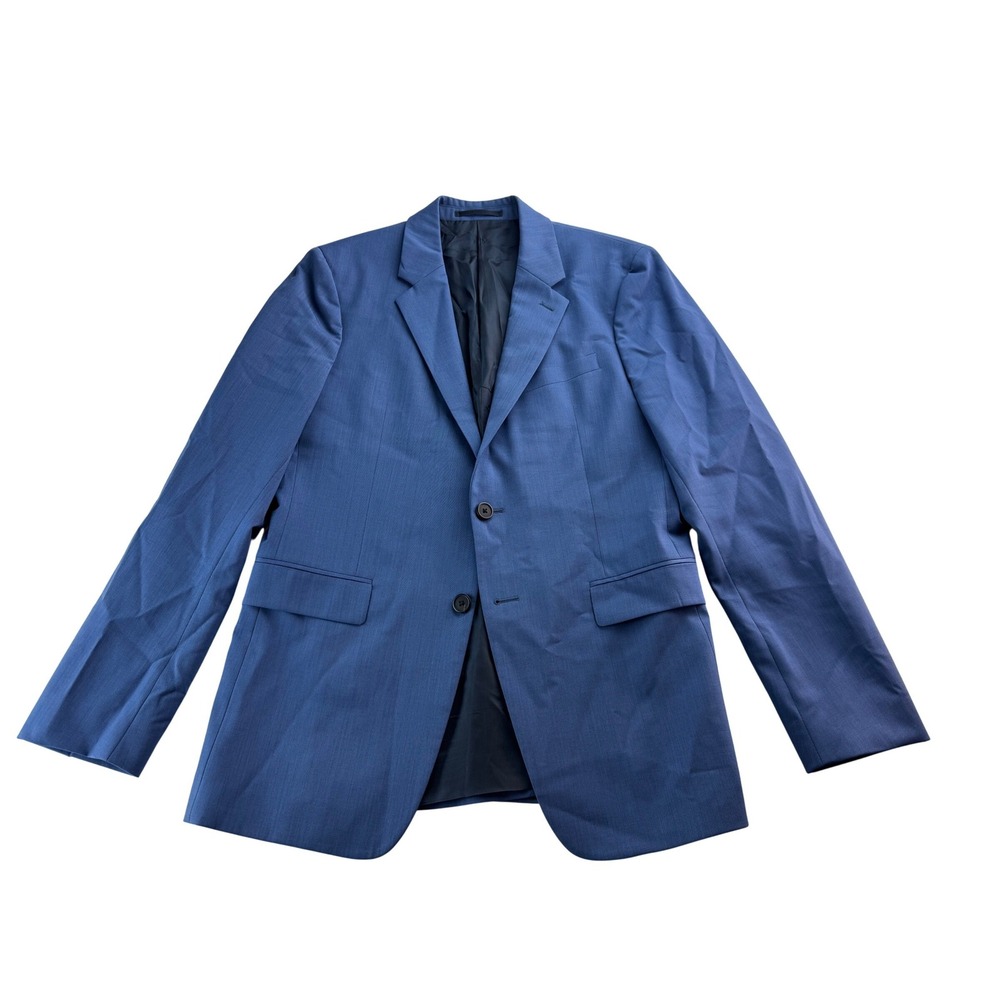 Theory Chambers New‎ Tailor 2 Blue Wool Blend Suit Blazer Jacket Mens Size 38R